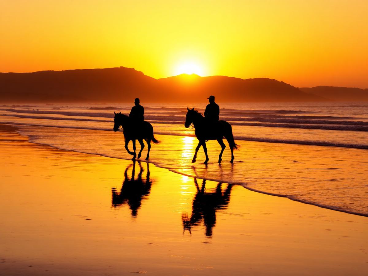 Balade au coucher du soleil